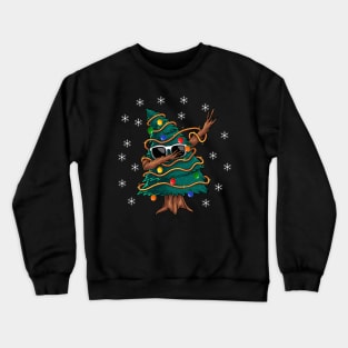 Dabbing Christmas Tree Crewneck Sweatshirt